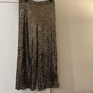 Banana Republic lined sequin trousers